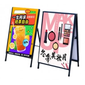 户外海报架防风广告展示牌 招工招聘广告牌立式落地式展示架